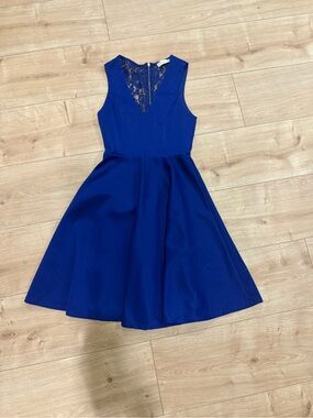 Altar'd State Royal Blue Lace Detail Dress